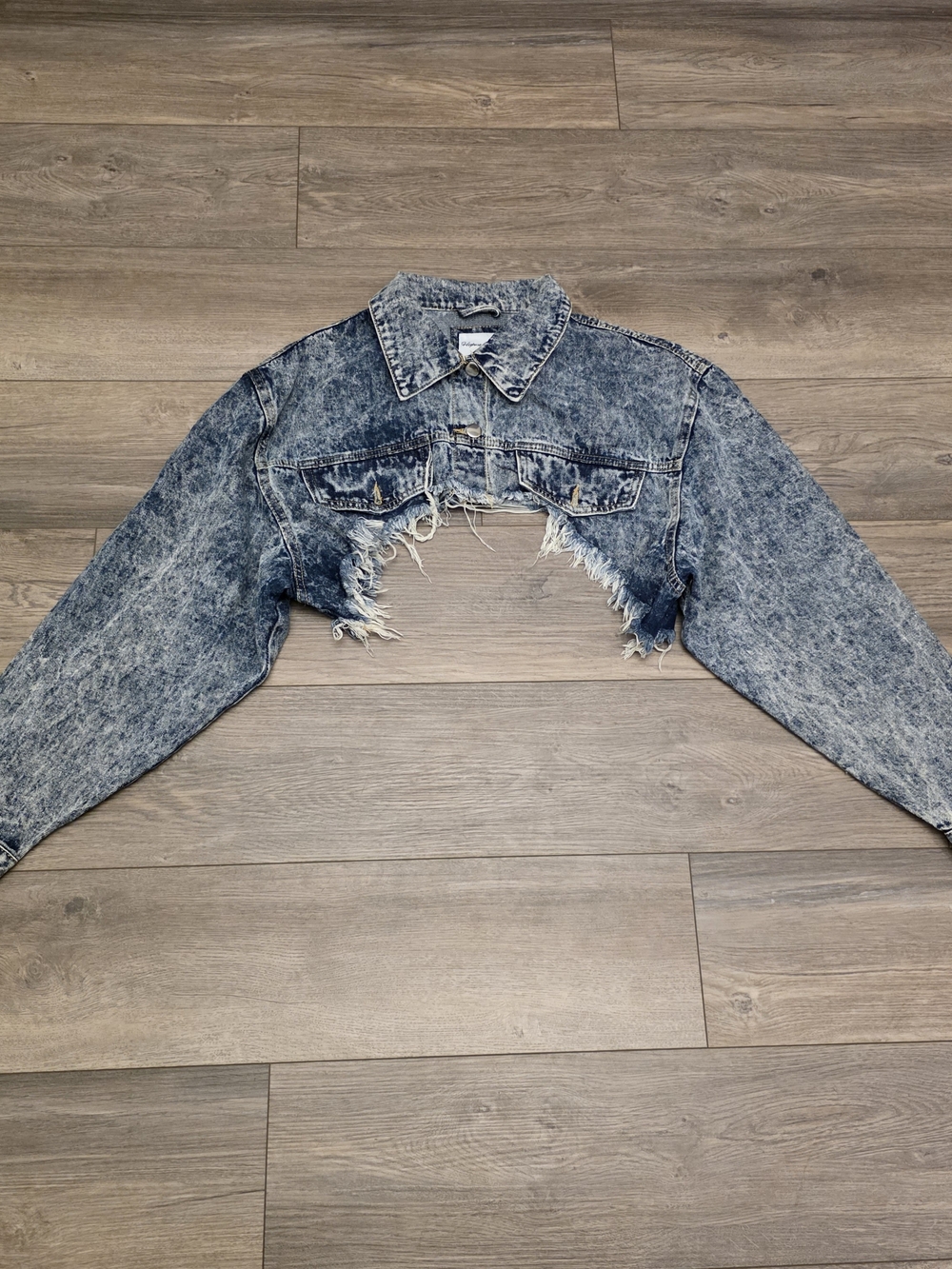 Highway Jeans Extreme Cropped Distressed Acid Wash Denim Size 2X